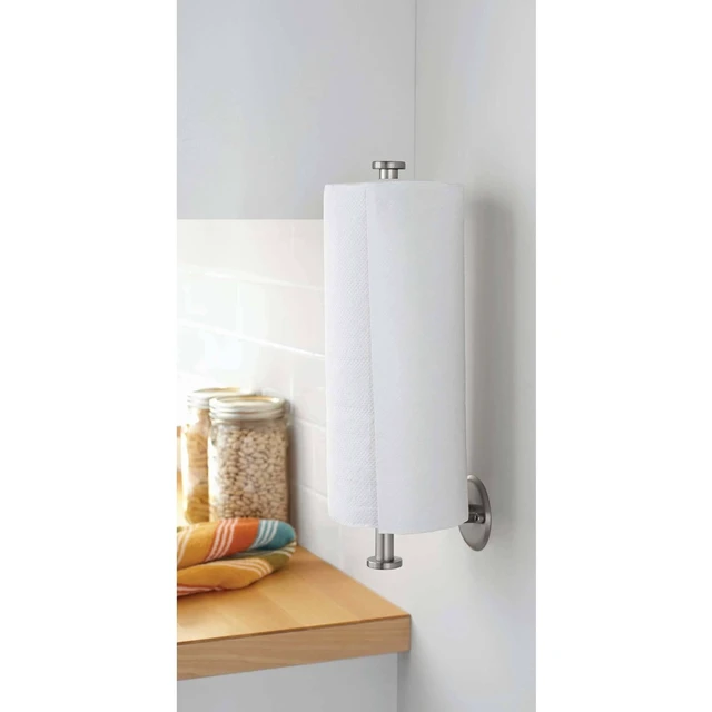 Alt view image 2 of 6 - Mainstays Wall Mounted Paper Towel Holder, 14 in, Nickel