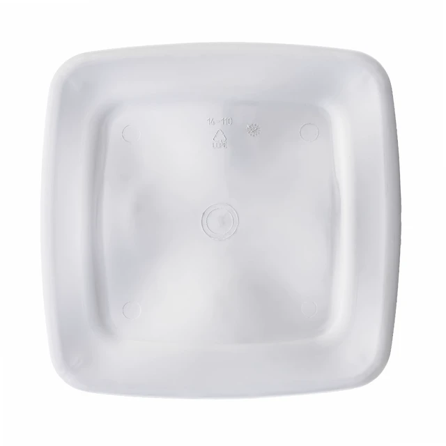 Alt view image 6 of 6 - Mainstays Flexible Square Laundry Hamper with Handles, White Plastic