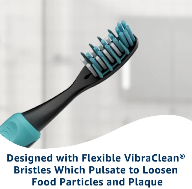 Alt view image 5 of 6 - Equate Polaris Deep Cleaning VibraClean Vibrating Toothbrush, Soft, 2 Count