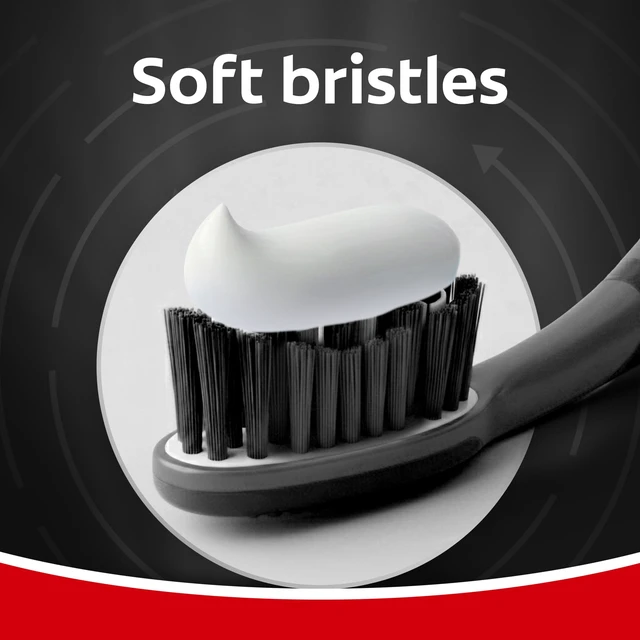 Alt view image 6 of 6 - Colgate 360 Vibrate Charcoal Battery Powered Electric Toothbrush, Soft, Black, 1 Pack