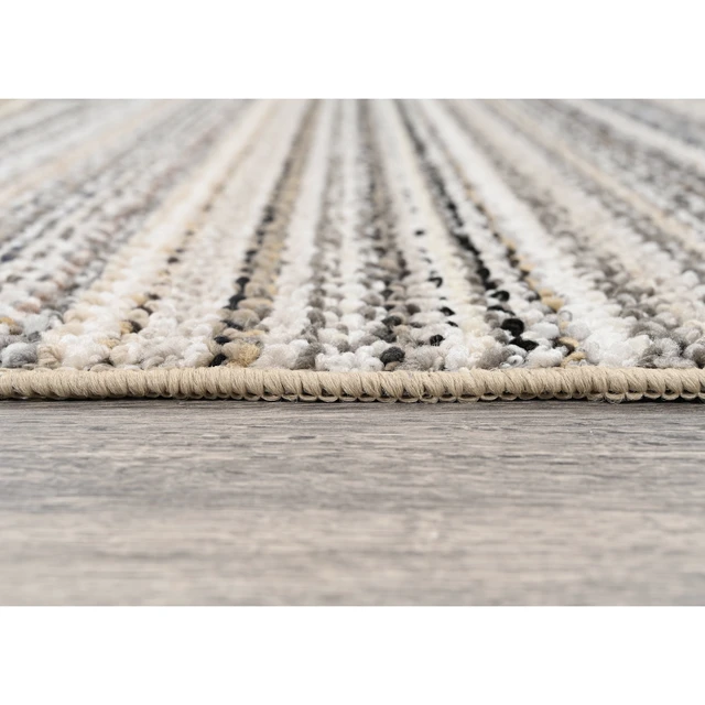 Alt view image 4 of 6 - Mainstays Carnival Stripe Polypropylene Indoor Runner Rug, Assorted Earth Tones, 20 in x 54 in
