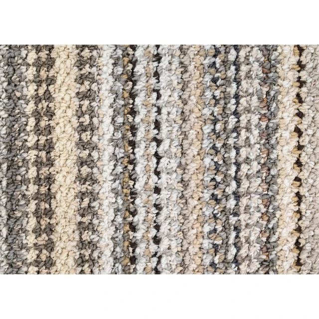 Alt view image 2 of 6 - Mainstays Carnival Stripe Polypropylene Indoor Runner Rug, Assorted Earth Tones, 20 in x 54 in