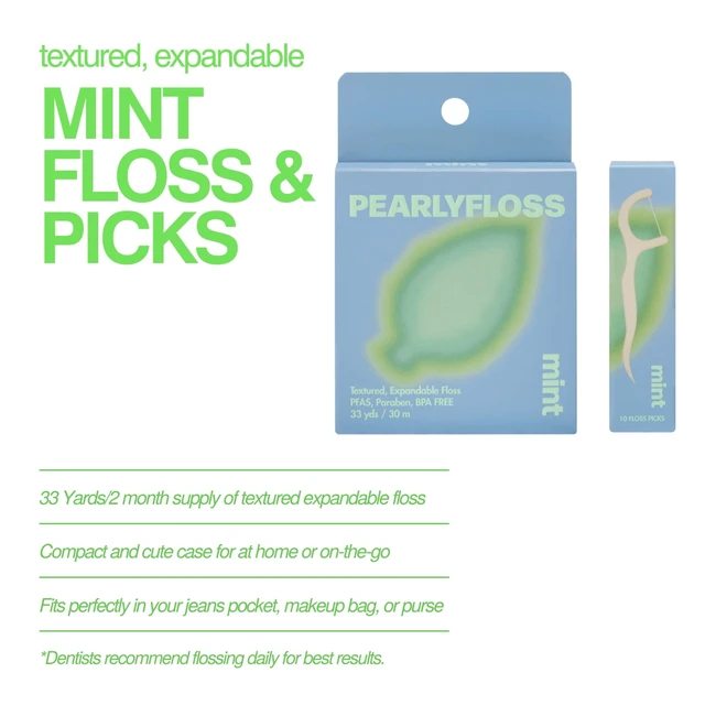 Alt view image 5 of 7 - PearlyFloss Mint Dental Floss and Picks Kit