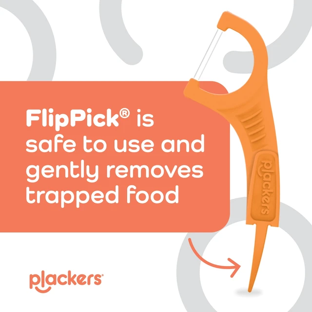 Alt view image 2 of 7 - Plackers® Gum Defense Floss Picks with Vitamin C, Energizing Tangerine Flavor, GentleFloss, 75 Count