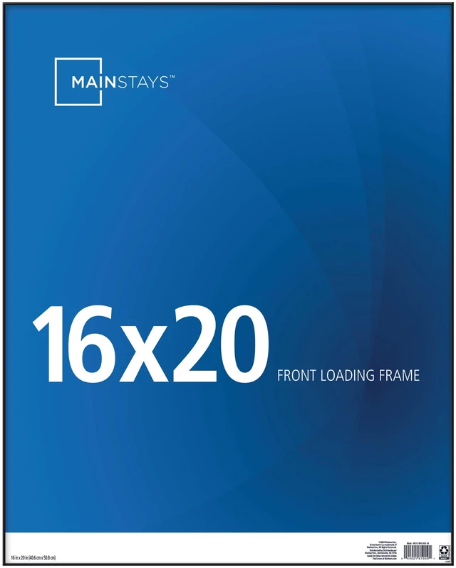 Main image of Mainstays Format Frames 16 x 20 Front-Loading Picture Frame, Black, Wall or Tabletop