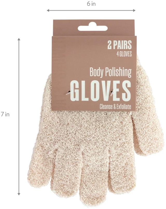 Alt view image 5 of 5 - Body Polishing Gloves, 2 Pairs
