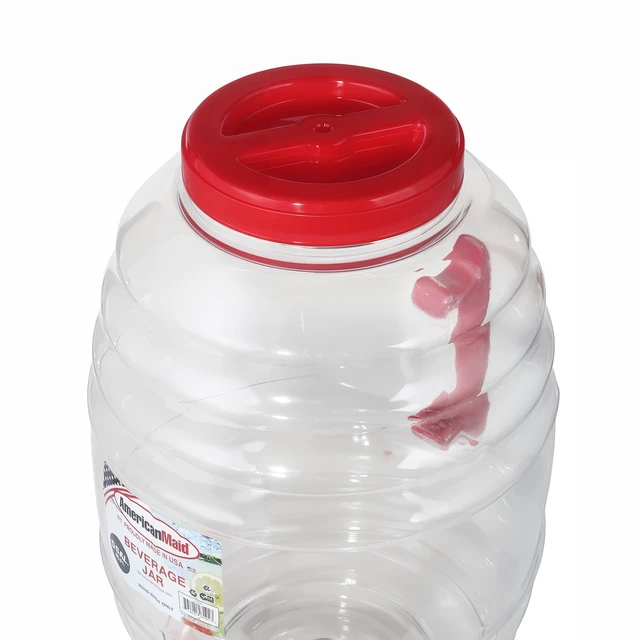 Alt view image 3 of 4 - American Maid 5-Gallon Vitrolero Red Beverage Dispenser