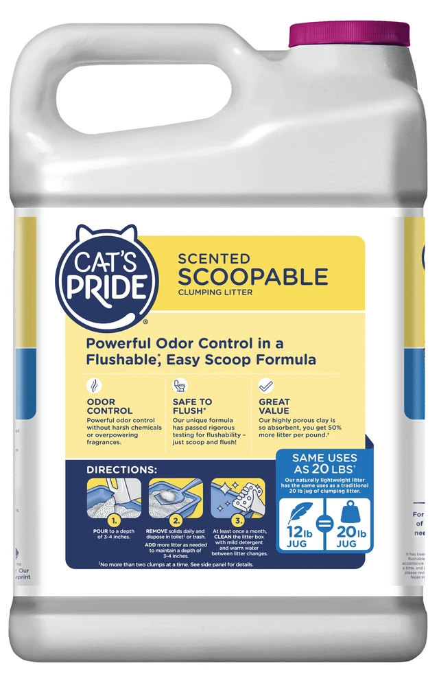 Alt view image 3 of 5 - Cat's Pride Scented Scoopable Cat Litter, 12 lb Jug