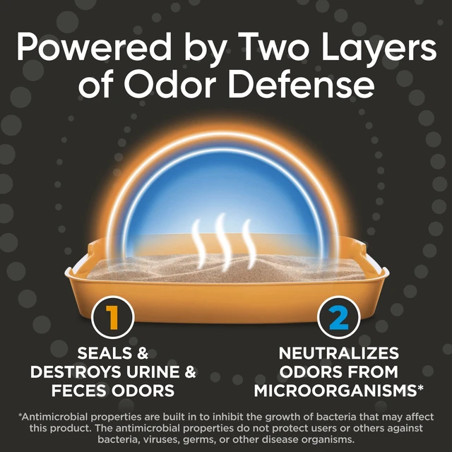 Alt view image 4 of 5 - ARM & HAMMER Dual Defense with Microban Clumping Cat Litter for Multi-Cat Households, 14 lbs