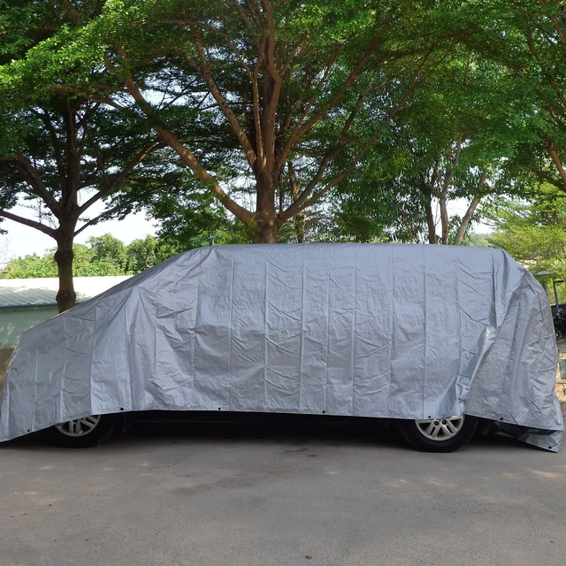 Alt view image 2 of 6 - Hyper Tough Weather Resistant Medium Duty 8 ft x 10 ft Polyethylene Tarp