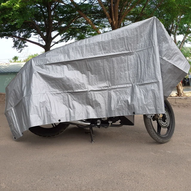 Alt view image 3 of 6 - Hyper Tough Weather Resistant Medium Duty 8 ft x 10 ft Polyethylene Tarp