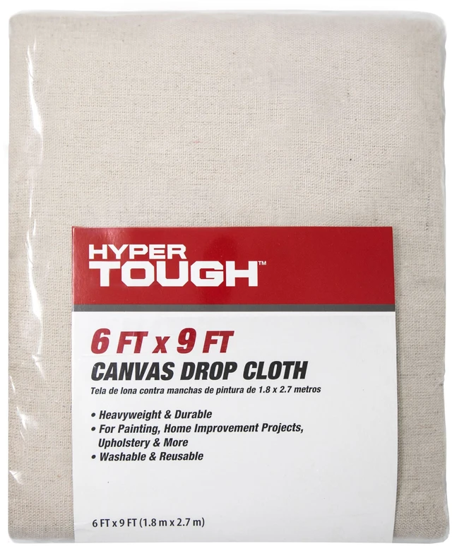 Main image of Hyper Tough Canvas Drop Cloth, 6' x 9'