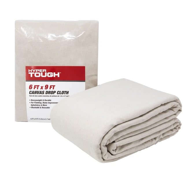 Alt view image 6 of 6 - Hyper Tough Canvas Drop Cloth, 6' x 9'
