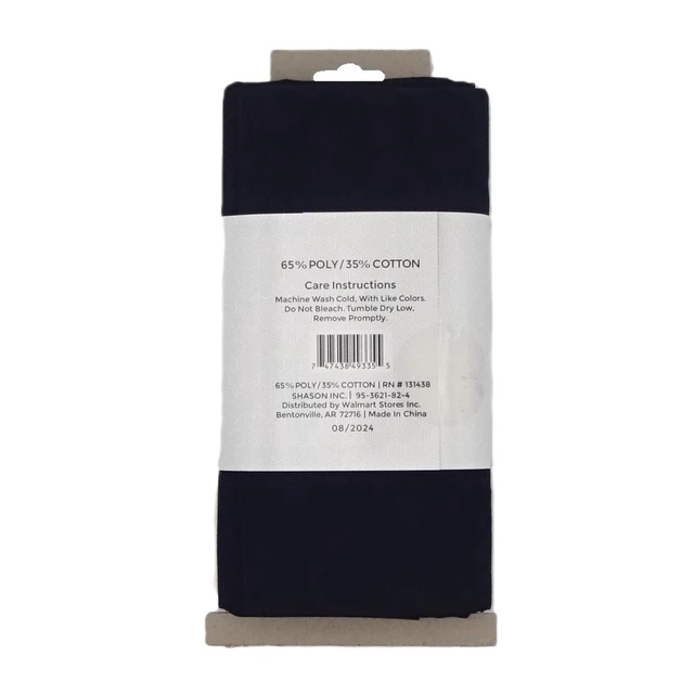 Alt view image 2 of 6 - Shason Textile 2 Yard Cut Poly Cotton Fabric, Black, 44" Wide for Craft & Quilting Projects