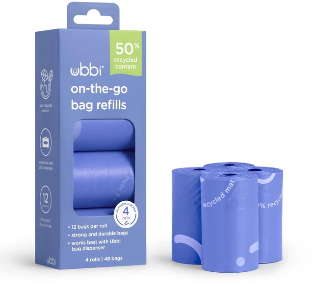 Main image of Ubbi On-the-Go Refill Bags, Lavender Scented, 4 Pack
