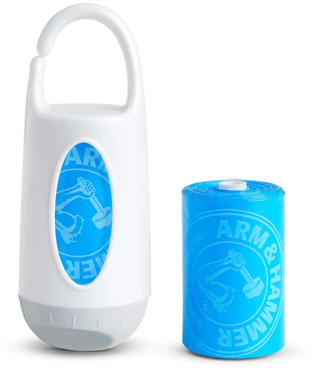 Main image of Munchkin Diaper Bag Dispenser with Arm & Hammer, 24 Disposable Diaper Bags
