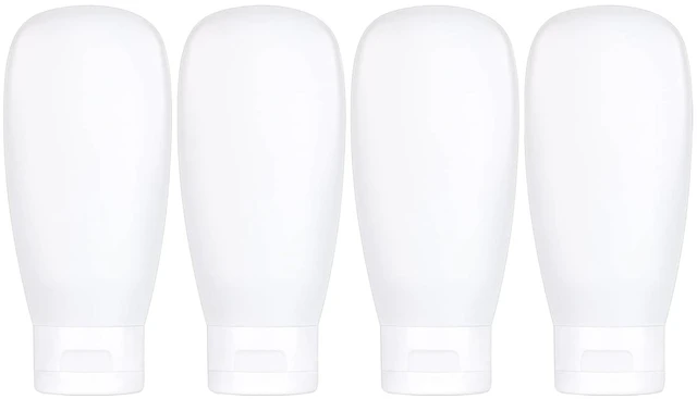 Main image of TSA Approved Travel Bottles Set for Toiletries Travel Size Containers Kit 4 Pack Portable Leak Proof Refillable Squeeze Cosmetic Airplane Essential Shampoo Hair Conditioner Body Lotion Bath Shower Gel