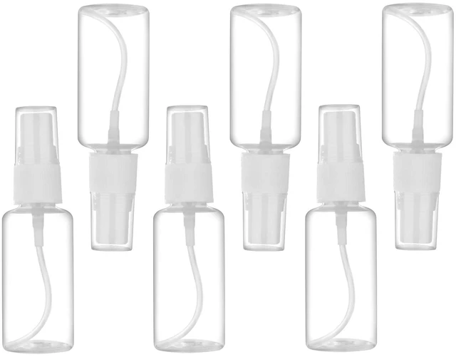 Main image of Exptolii Spray Bottle, 1oz/30ml Small Plastic Fine Mist Spray Bottles, Mini Empty Travel Bottles with Funnels and Labels 6 Pack