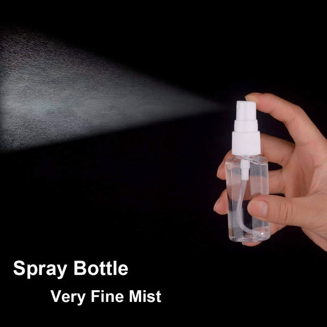 Alt view image 2 of 7 - Exptolii Spray Bottle, 1oz/30ml Small Plastic Fine Mist Spray Bottles, Mini Empty Travel Bottles with Funnels and Labels 6 Pack