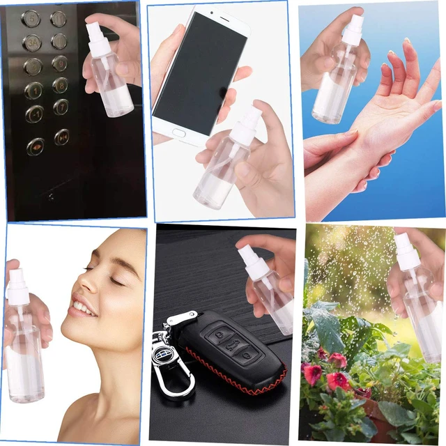 Alt view image 6 of 7 - Exptolii Spray Bottle, 1oz/30ml Small Plastic Fine Mist Spray Bottles, Mini Empty Travel Bottles with Funnels and Labels 6 Pack
