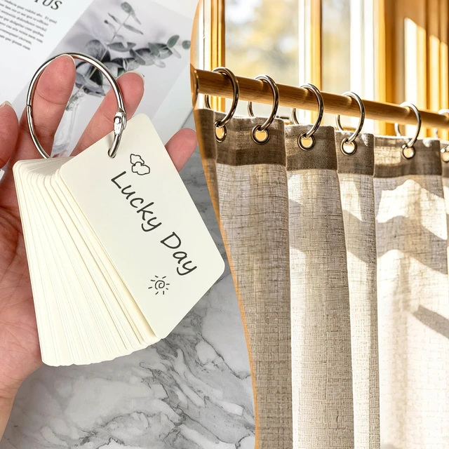 Alt view image 7 of 7 - KTOJOY 2 Inch (15 Pack) Loose Leaf Binder Book Rings, with Metal Nickel Plated for Key,and Index Cards, for School, Home, or Office, Silver