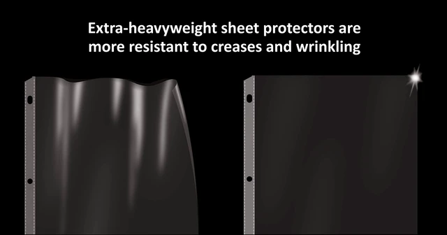 Alt view image 3 of 6 - GOLD SEAL Sheet Protectors, 25 Pack 8.5 x 11 Anti-Glare Sheet Protectors for 3 Ring Binder, Top Load Page Protectors for 3 Ring Binder, Durable Clear Plastic Sleeves