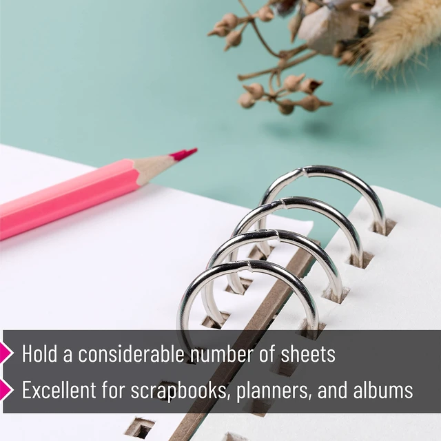 Alt view image 2 of 6 - Mr. Pen- Loose Leaf Binder Book Rings, 1 Inch, 40 Pack