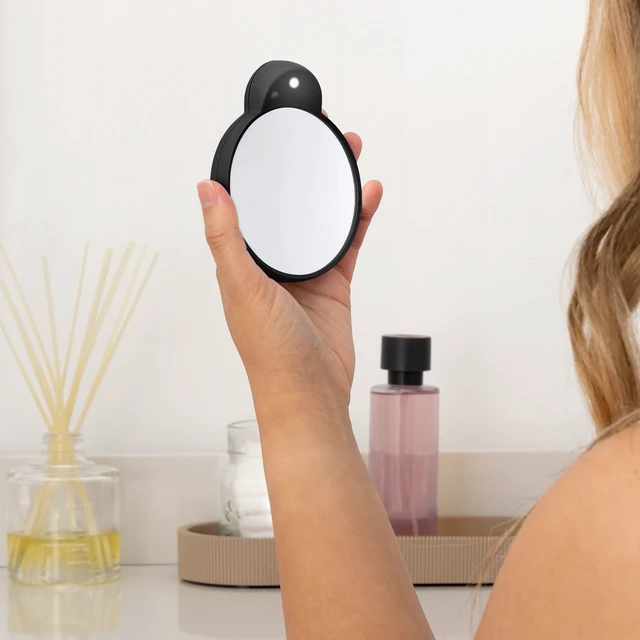 Alt view image 5 of 7 - Zadro LED Compact Mirrors with 10X or 15X Magnification & Retractable Suction Cups