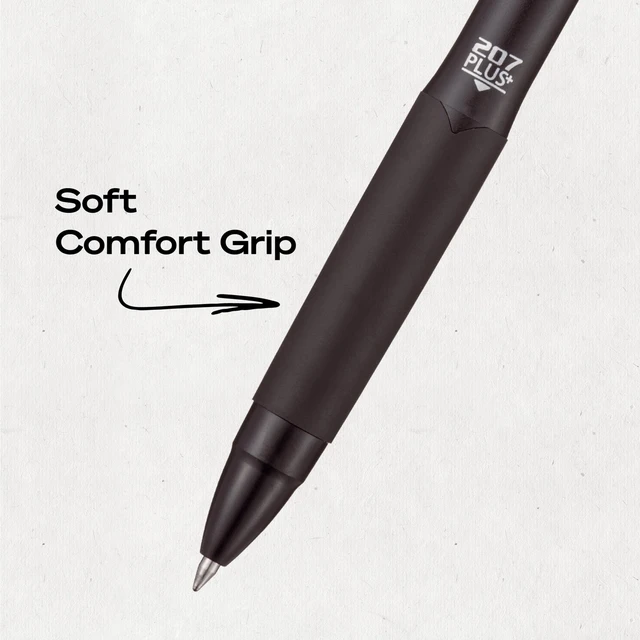 Alt view image 5 of 6 - uniball 207 Plus+ Gel Pens, Black Ink, 0.7mm Medium Point, 4 Count
