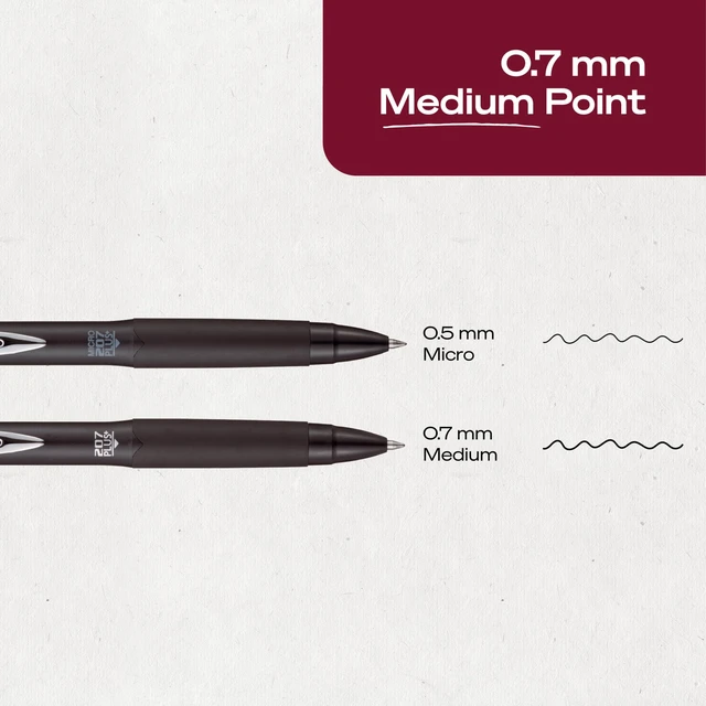 Alt view image 2 of 6 - uniball 207 Plus+ Gel Pens, Black Ink, 0.7mm Medium Point, 4 Count