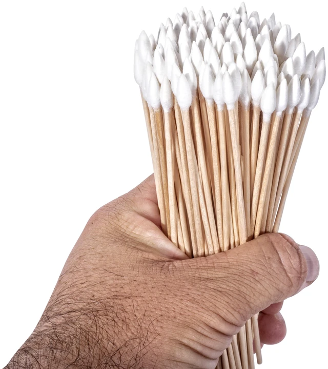 Main image of Breakthrough Clean Technologies® Cotton Swabs, 6"L, 200-Pack, White