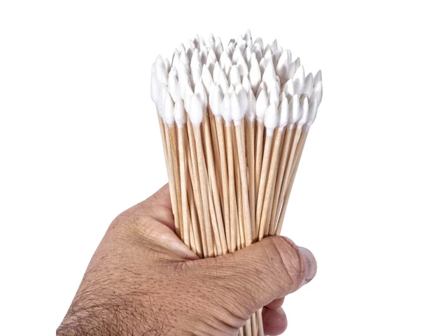 Alt view image 2 of 3 - Breakthrough Clean Technologies® Cotton Swabs, 6"L, 200-Pack, White