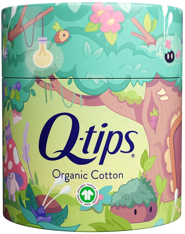 Main image of Q-tips Baby Cotton Swabs, 100% Organic Cotton, Soft & Gentle for Baby Care, 200 Count