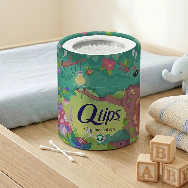 Alt view image 5 of 5 - Q-tips Baby Cotton Swabs, 100% Organic Cotton, Soft & Gentle for Baby Care, 200 Count