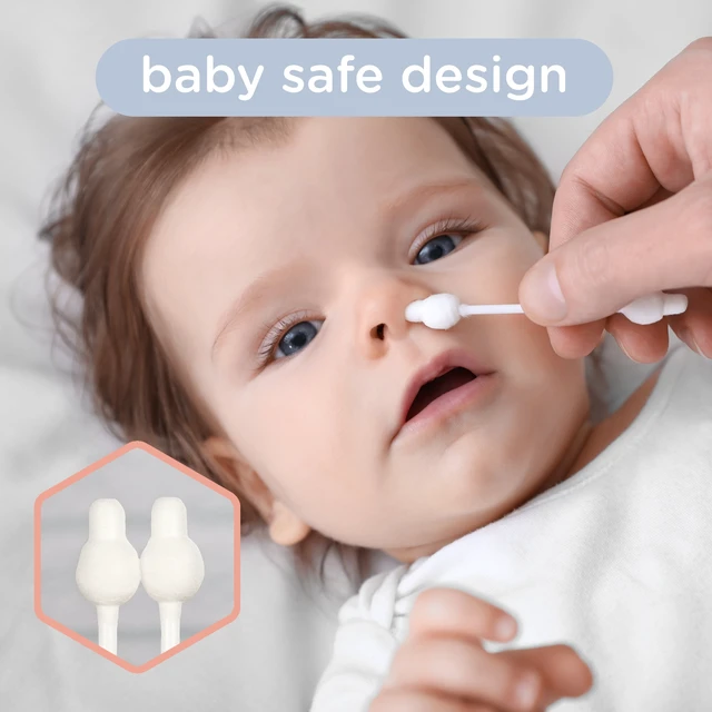 Alt view image 4 of 4 - Bizzu Safety Cotton Swabs 280 Count for Newborns - Gentle Double Sided Tips