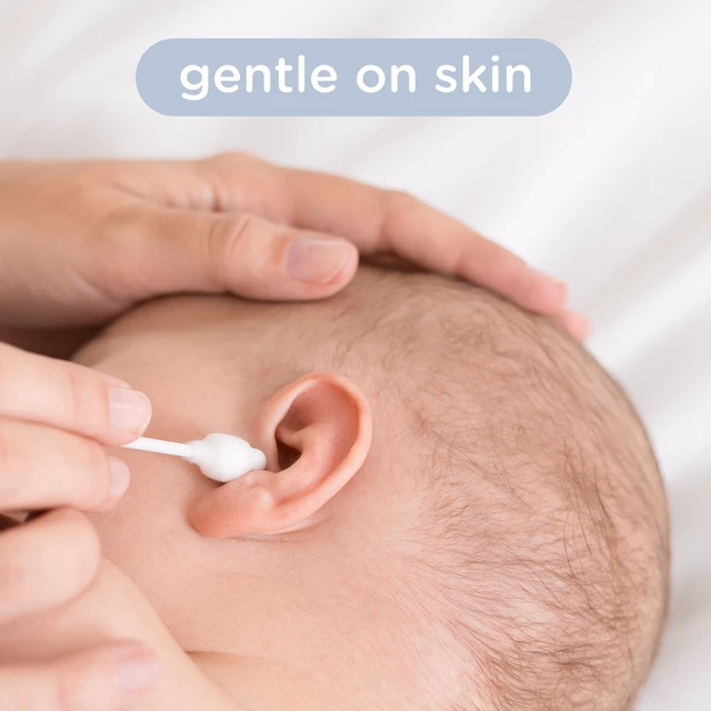 Alt view image 2 of 4 - Bizzu Safety Cotton Swabs 280 Count for Newborns - Gentle Double Sided Tips
