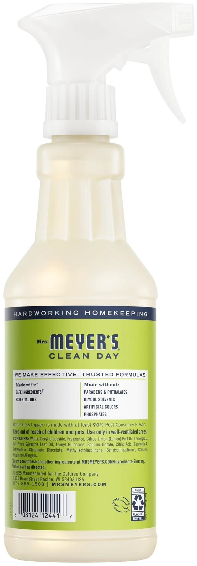 Alt view image 5 of 6 - MRS. MEYER'S CLEAN DAY Multi-Surface Cleaner, Lemon Verbena, 16 fl oz