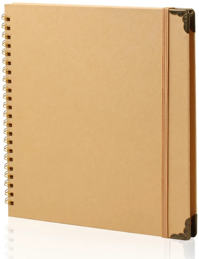 Main image of Joyberg Scrapbook 80 Pages, Scrapbooking Supplies 8 x 8 In, junk journal Album Suitable for Album Memory Book Wedding, Anniversary Family, DIY Craft Projects (Brown)