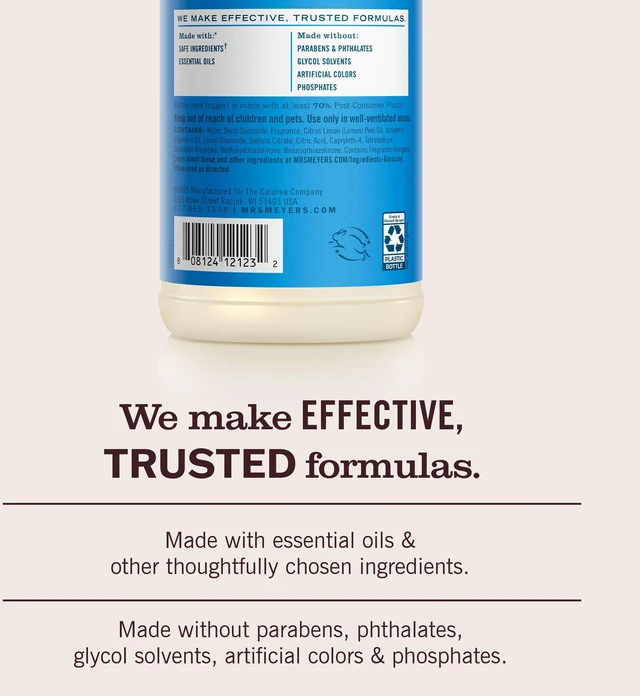 Alt view image 4 of 7 - MRS. MEYER'S CLEAN DAY Multi-Surface Cleaner, Blueberry, 16 fl oz