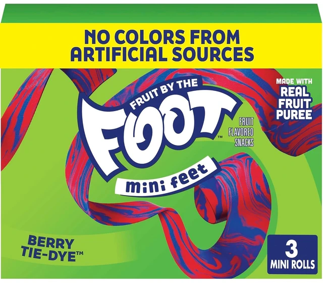 Main image of Fruit By the Foot, Berry Tie Dye, Mini Snacks, 3 ct