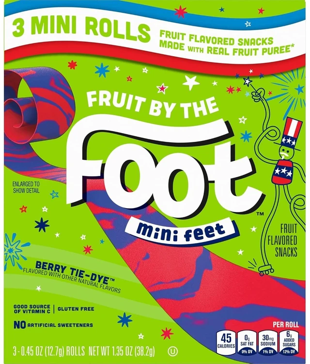 Alt view image 4 of 4 - Fruit By the Foot, Berry Tie Dye, Mini Snacks, 3 ct