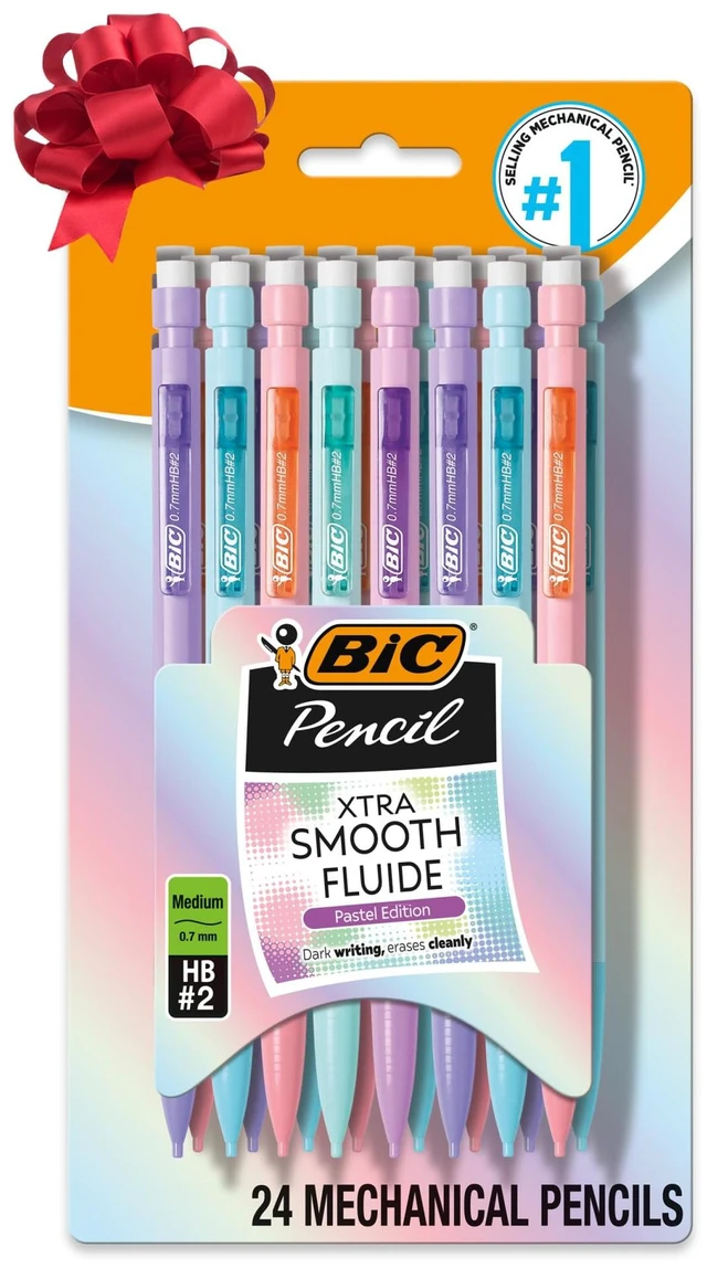 Main image of BIC Xtra Smooth Pastel Mechanical Pencils, 24-Count