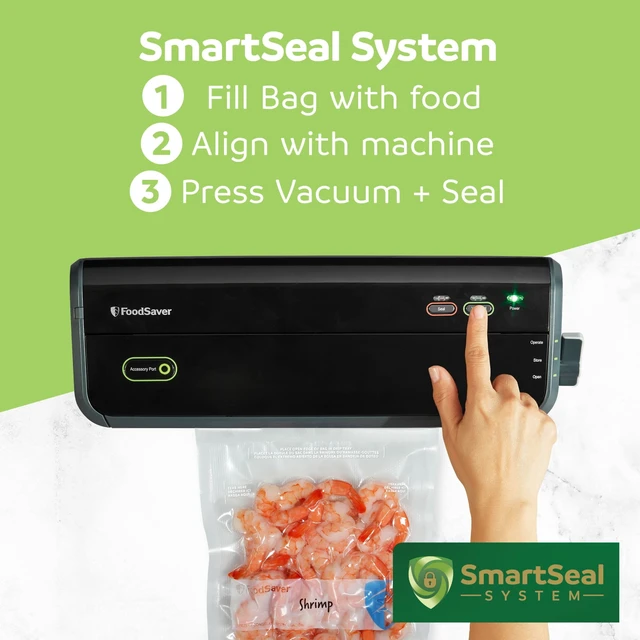 Alt view image 4 of 6 - FoodSaver Quart Vacuum Seal Bags, 16 Count Pre-Cut BPA-Free Freezer Bags, Align to Seal & Tear to Open for Food Freezer, Sous Vide, and Meal Prep