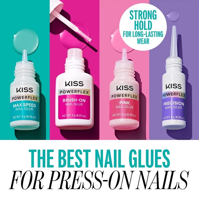 Alt view image 3 of 6 - Kiss PowerFlex Maximum Speed Nail Glue - Fast Drying Adhesive for Glue-On Nails & Repairs with Nozzle Tip Applicator, Ideal for Tips & Wraps, Net Wt. 0.10 oz (3g)