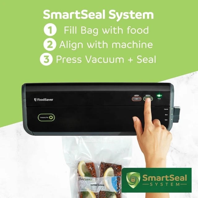 Alt view image 2 of 6 - FoodSaver Quart Vacuum Seal Bags, 40 Count Pre-Cut BPA-Free Freezer Bags, Align to Seal & Tear to Open for Food Freezer, Sous Vide, and Meal Prep