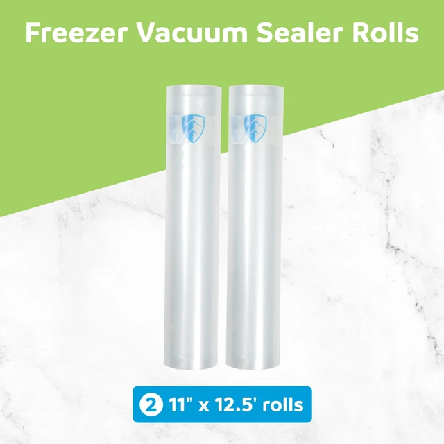 Alt view image 4 of 6 - FoodSaver Vacuum Sealer Rolls, 2 Pack 11" x 12.5' Rolls, BPA-Free Custom Size Freezer Bags for Food Storage, Sous Vide, and Meal Prep