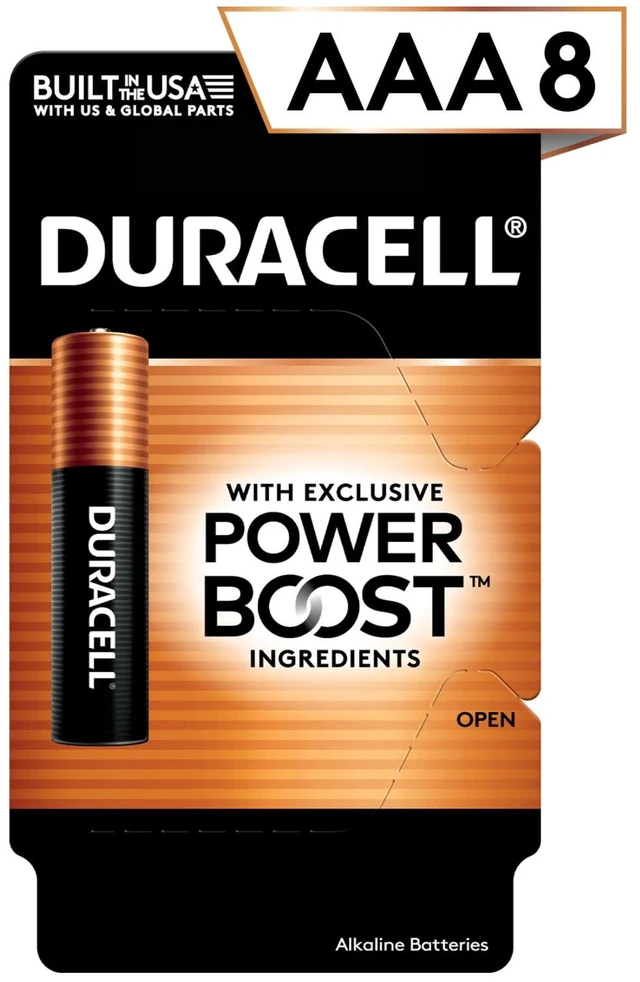 Main image of Duracell Coppertop AAA Alkaline Batteries 08/PK