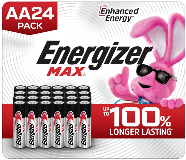 Main image of Energizer MAX AA Batteries (24 Pack), Double A Alkaline Batteries