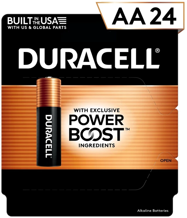 Main image of Duracell Coppertop AA Alkaline Batteries 24/PK