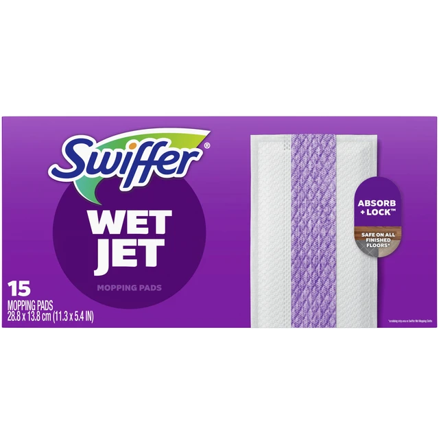 Alt view image 2 of 3 - Swiffer Wet Jet Mop Cleaning Pads Refill, Floor Cleaner, 15 Count